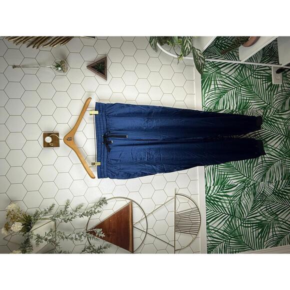 Inreverse Blue Silk Blend Jogger Pants - Size Medium - Picture 3 of 9